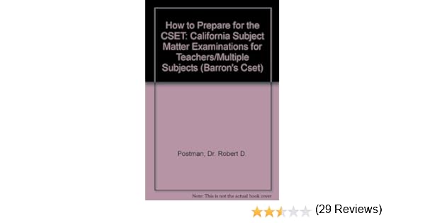 Barrons CSET 4th Edition California Subject Matter Exams for Teachers Multiple Subjects